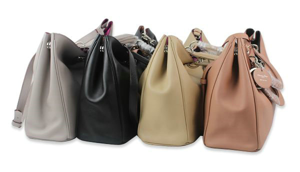 Christian Dior diorissimo original calfskin leather bag 44373 apricot & purple